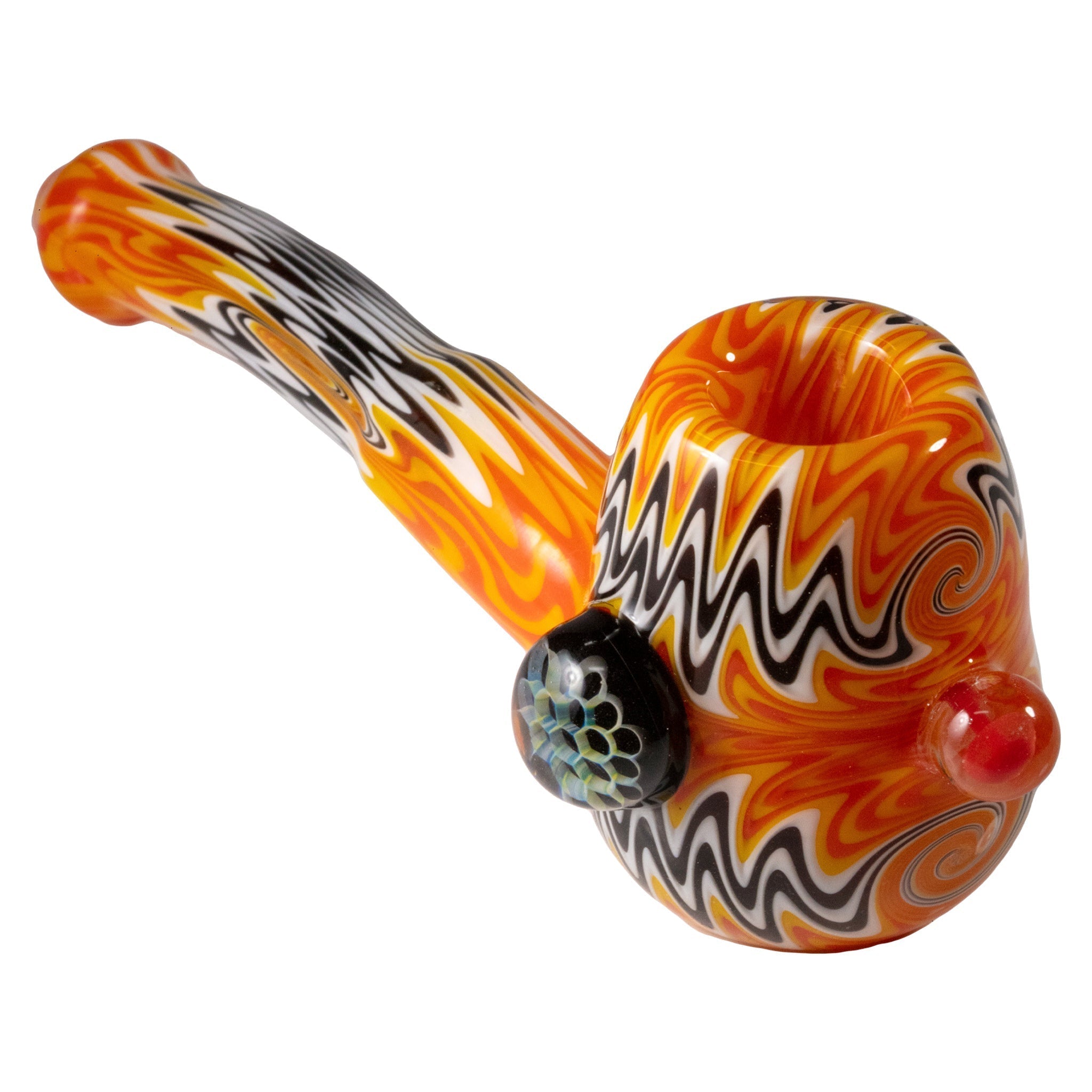 Headdy Old School Sherlock w/ Marbles (Various Colors) by Smoke Drop - view 4 | Buddy Brandz