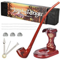 Load image into Gallery viewer, Pulsar Shire Pipes x LoTR GANDALF Pipe & MIDDLE-EARTH Pipe Stand Bundle - 12.5" by Smoke Drop - view 2 | Buddy Brandz
