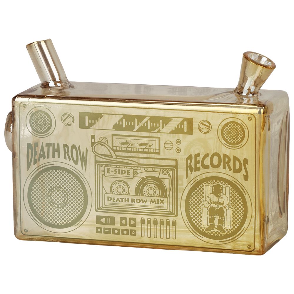 Death Row Records Boom Box Glass Blunt Bubbler | 5" by Smoke Drop - view 2 | Buddy Brandz