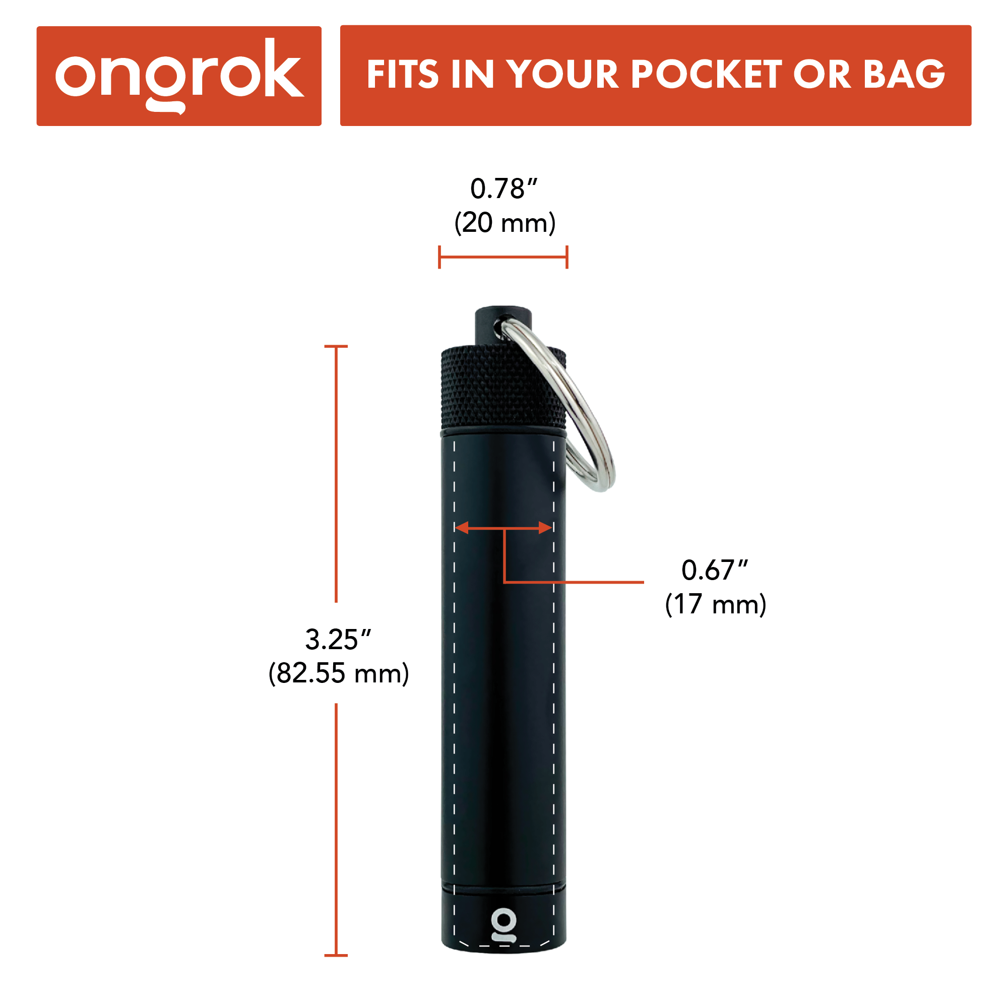 Ongrok Aluminum Storage Keychain by Smoke Drop - view 11 | Buddy Brandz