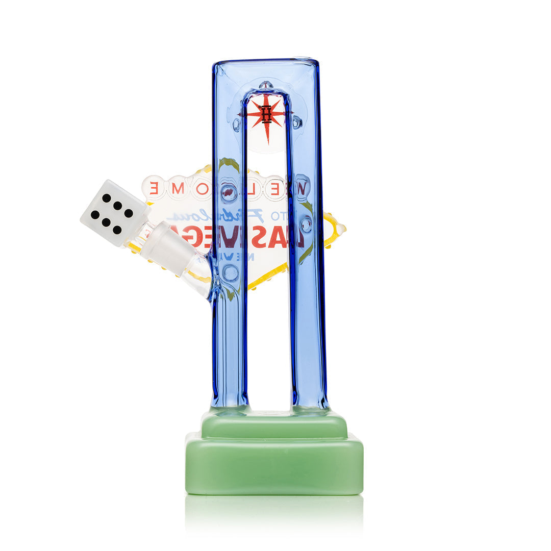Las Vegas Sign Glass Bong by Smoke Drop - view 6 | Buddy Brandz
