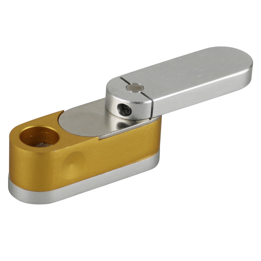 Two Tone Metal Twist-Out Pipe w/ Storage by Smoke Drop | Buddy Brandz