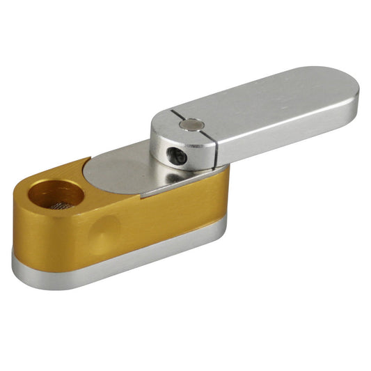 Two Tone Metal Twist-Out Pipe w/ Storage by Smoke Drop | Buddy Brandz | Buddy Brandz