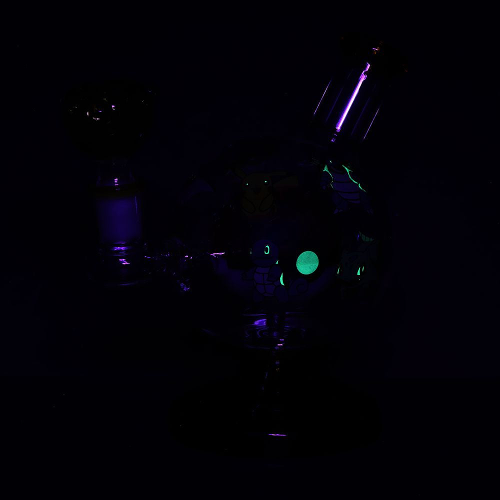 Playful Creatures Ball Glass Water Pipe - 6" / 14mm F