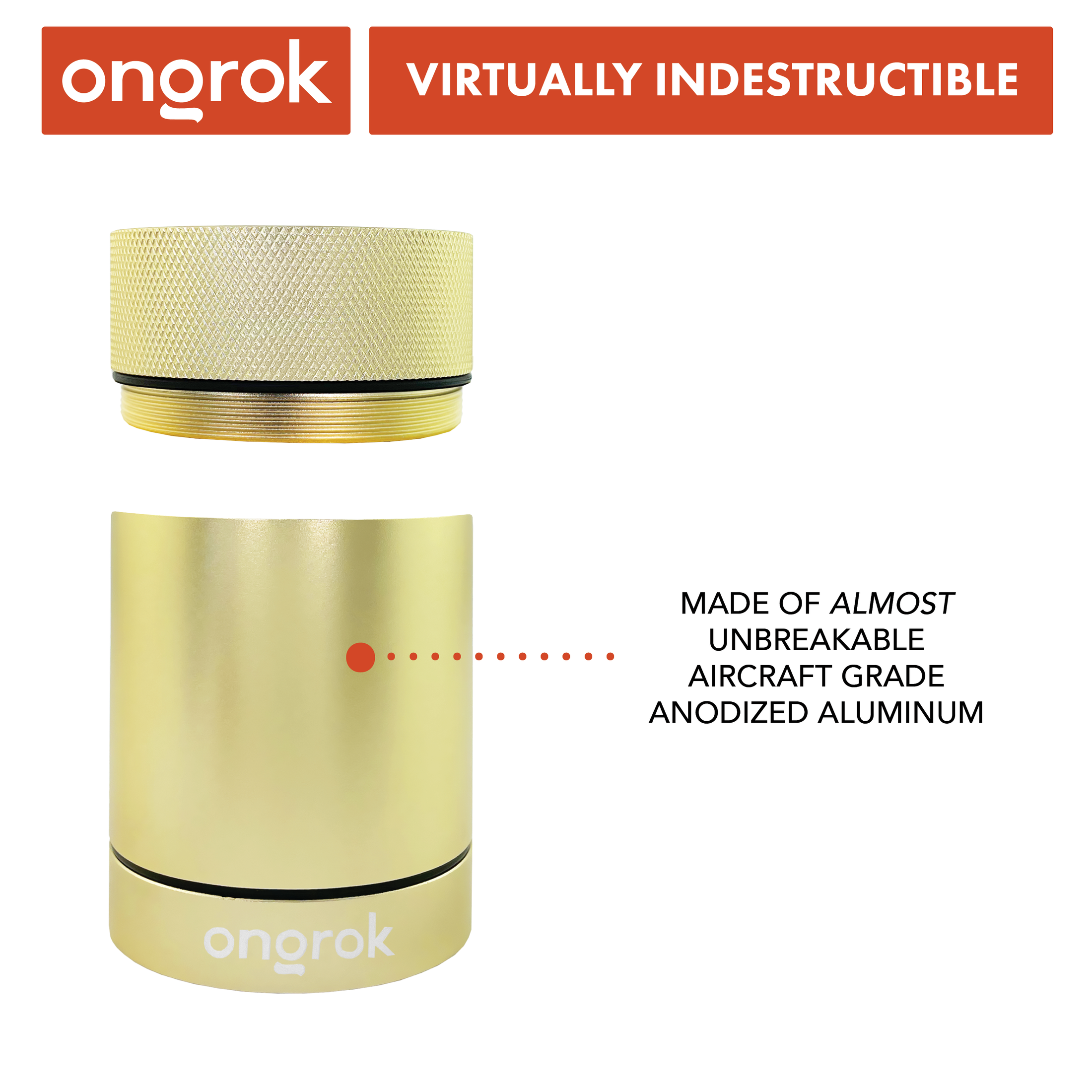 Ongrok Aluminum Metal Storage Jar by Smoke Drop - view 10 | Buddy Brandz