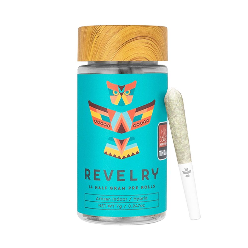 Revelry Premium Indoor THCA Pre-Rolls | 0.5g | 14pc Pack by Smoke Drop - view 19 | Buddy Brandz