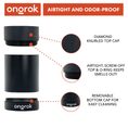 Load image into Gallery viewer, Ongrok Aluminum Metal Storage Jar by Smoke Drop - view 15 | Buddy Brandz
