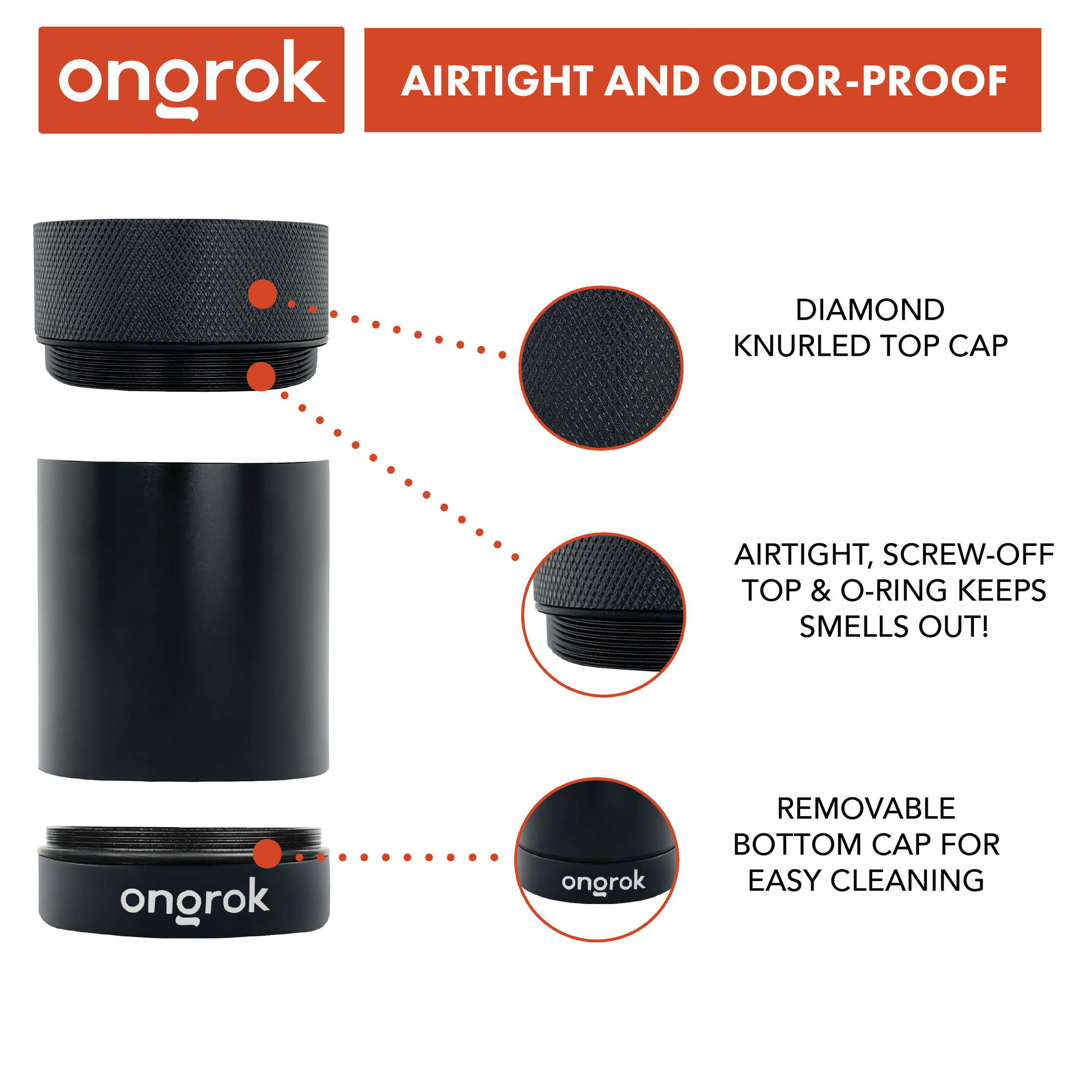 Ongrok Aluminum Metal Storage Jar by Smoke Drop - view 15 | Buddy Brandz