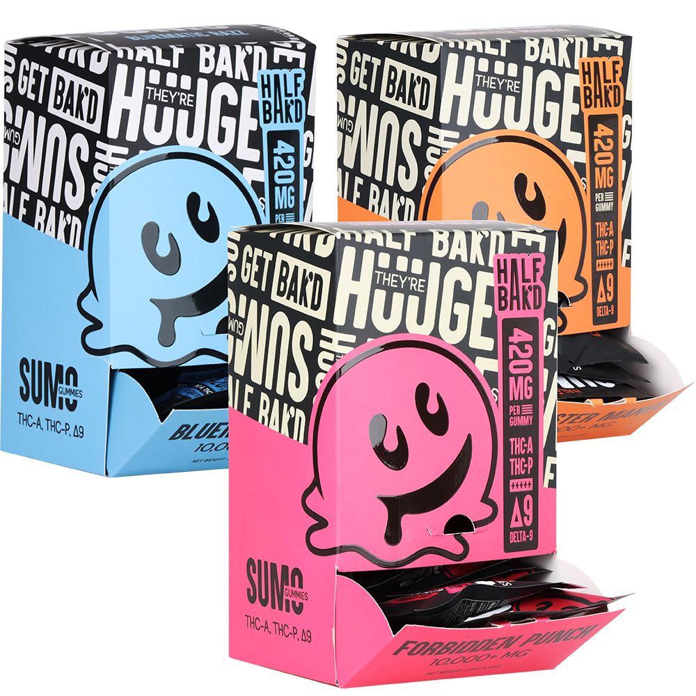 Half Bak'd Sumo THCA, THCP & D8 Gummies by Smoke Drop | Buddy Brandz