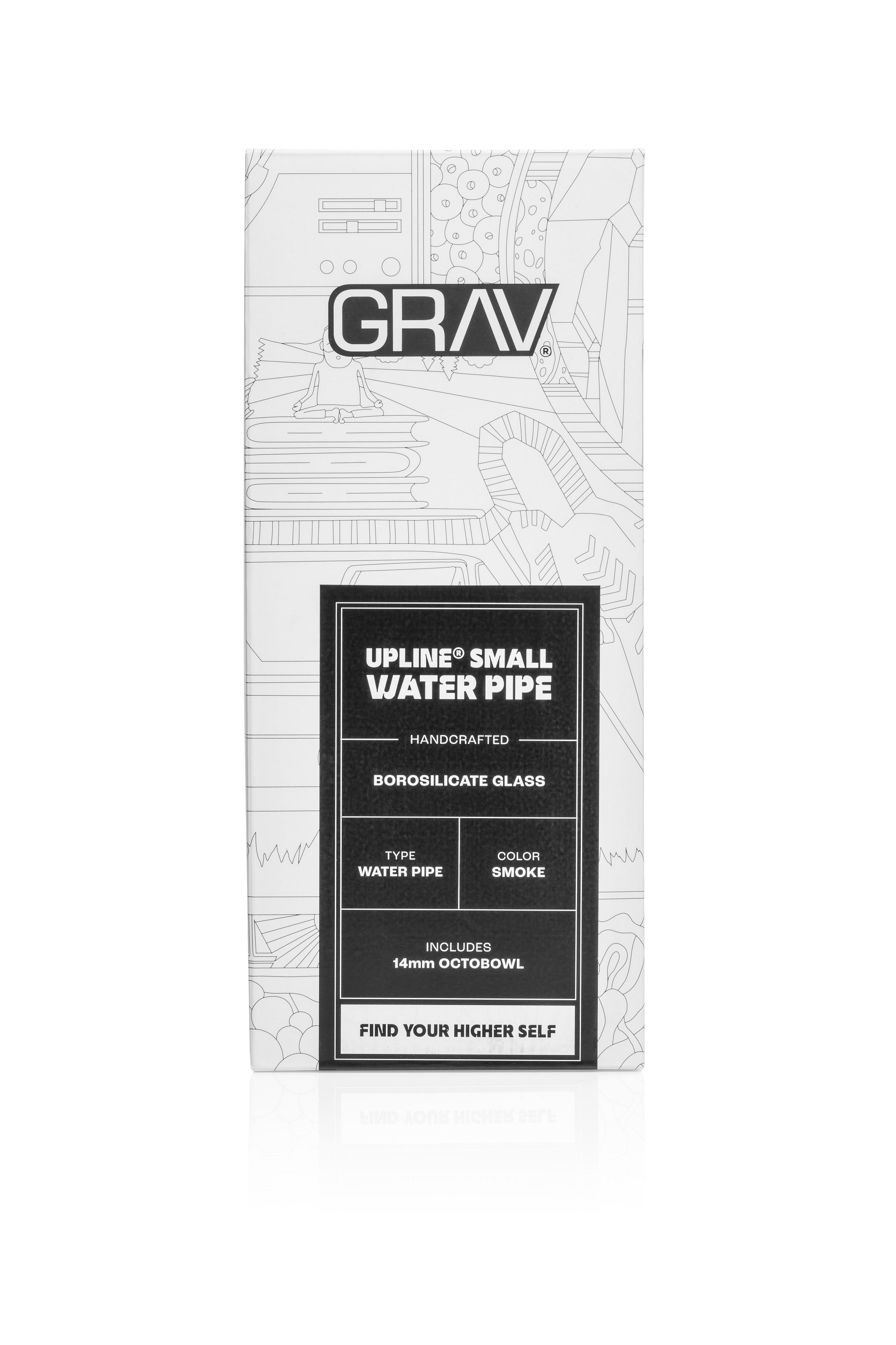 GRAV® Smoke Upline Water Pipe by Smoke Drop - view 4 | Buddy Brandz