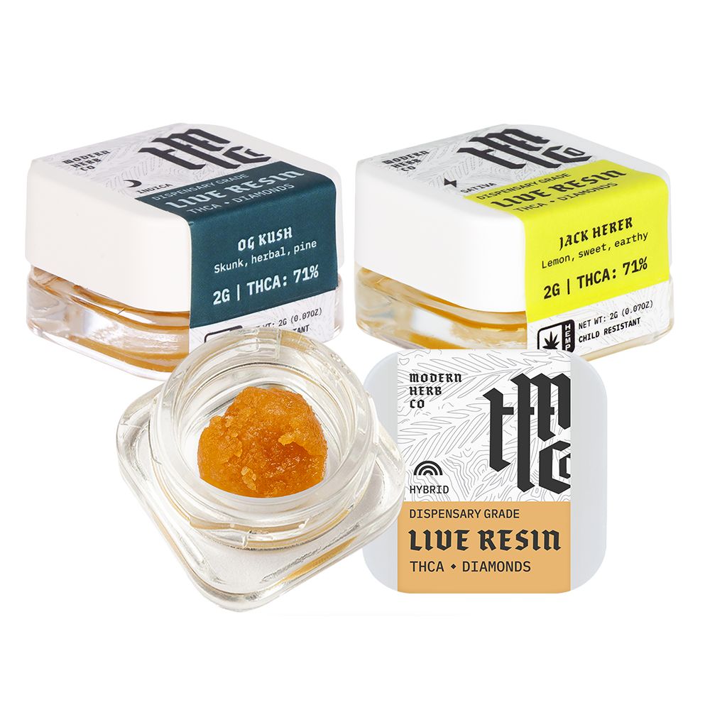 Modern Herb Co Dispensary Grade Live Resin THCA Dabs - 2g by Smoke Drop - view 5 | Buddy Brandz