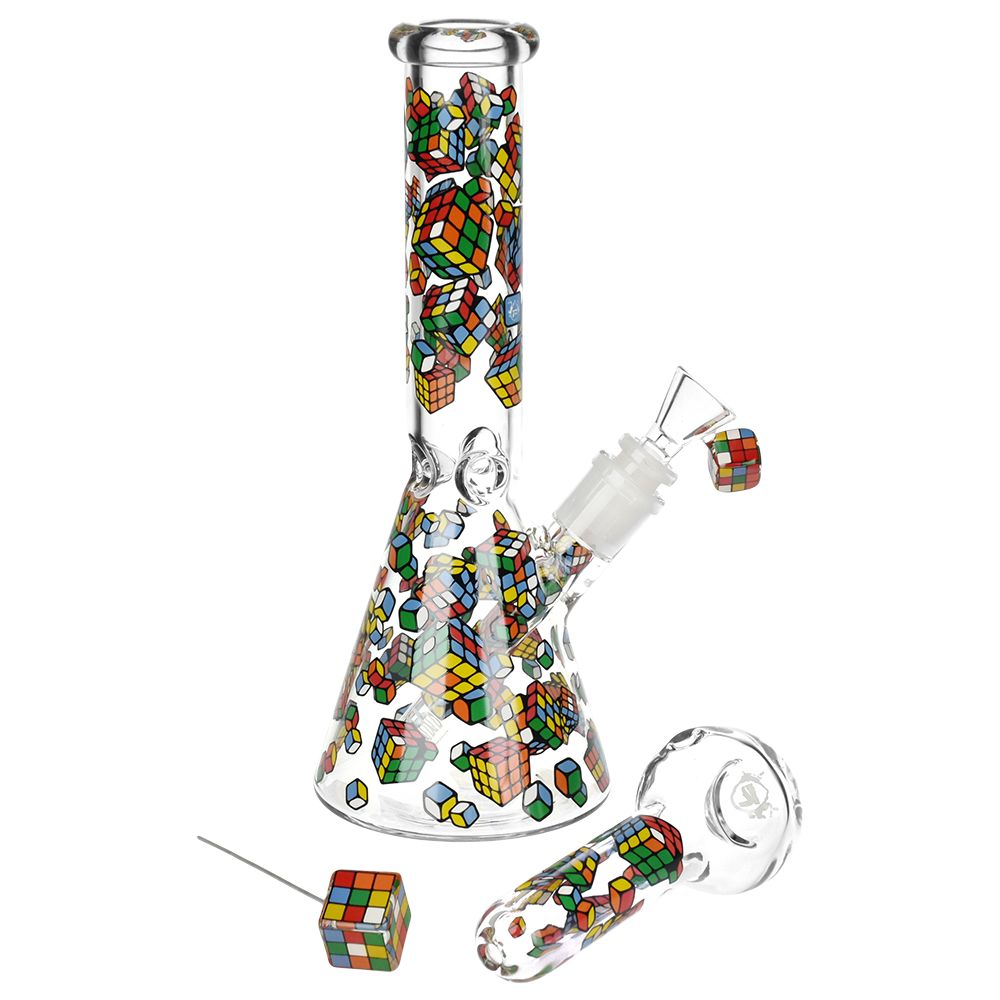 Pulsar Greatest Hits Series Glow Beaker / 10" by Smoke Drop - view 12 | Buddy Brandz