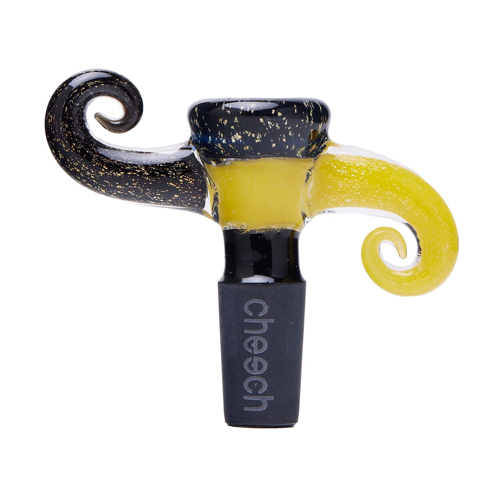 Cheech Glass 2" 14mm Dichro Horns Up and Down by Smoke Drop - view 5 | Buddy Brandz