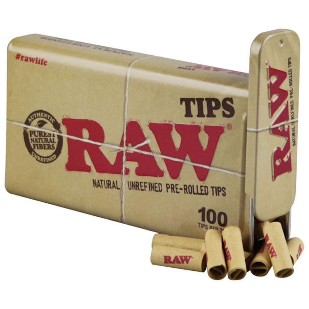 Raw Pre-Rolled Tips Tin by Smoke Drop | Buddy Brandz