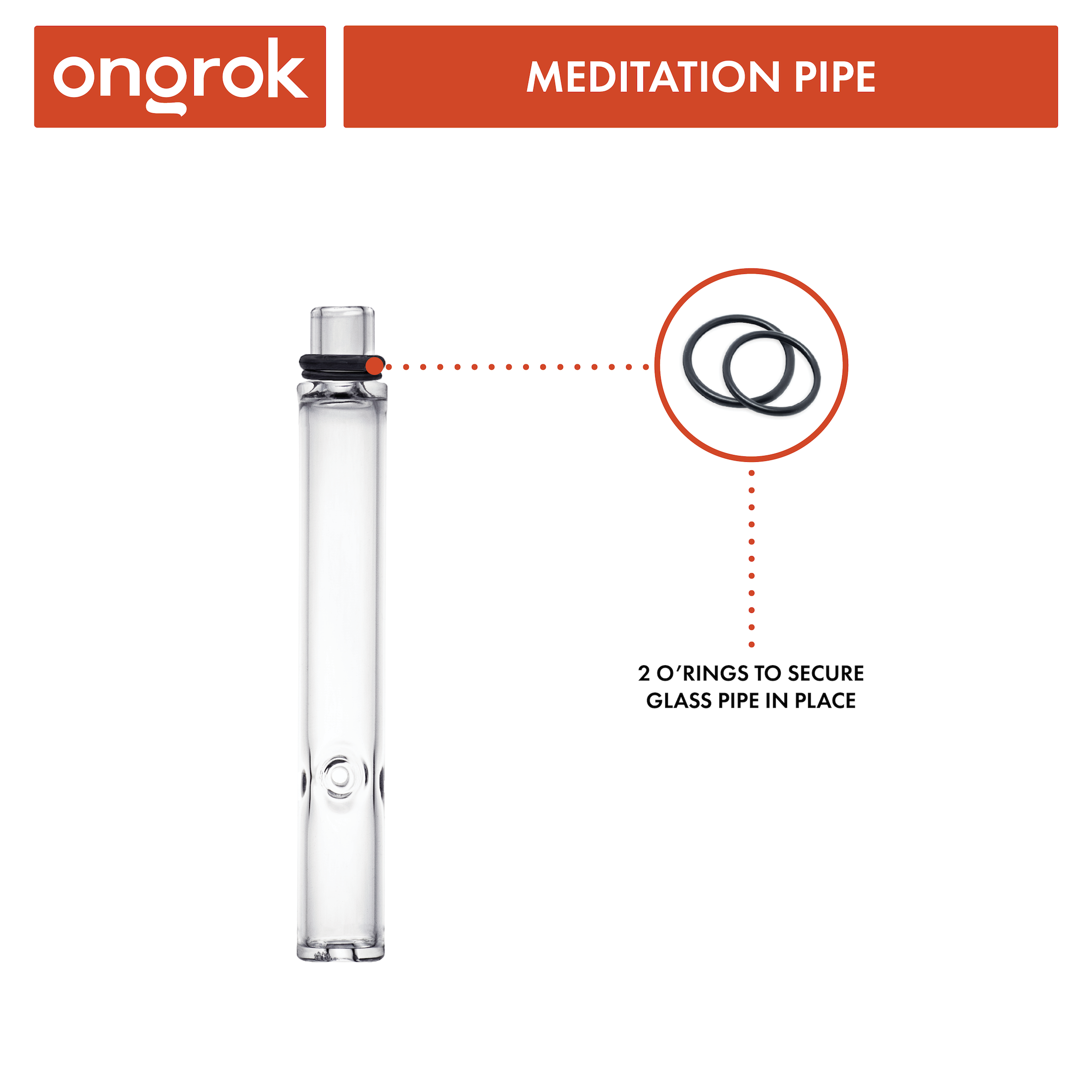 Ongrok Meditation Pipe by Smoke Drop - view 3 | Buddy Brandz