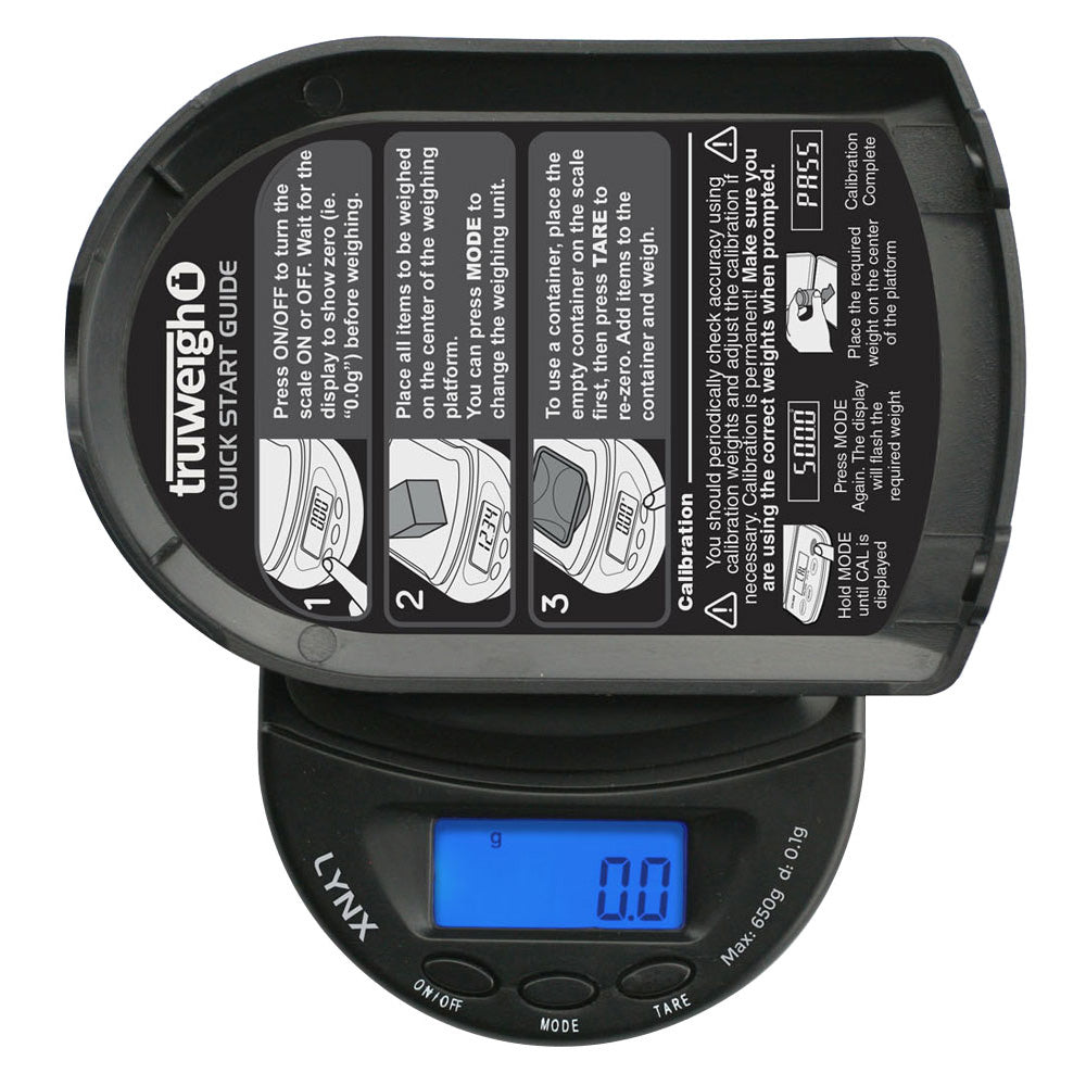 Truweigh Lynx Digital Mini Scale | 650g x 0.1g by Smoke Drop | Buddy Brandz