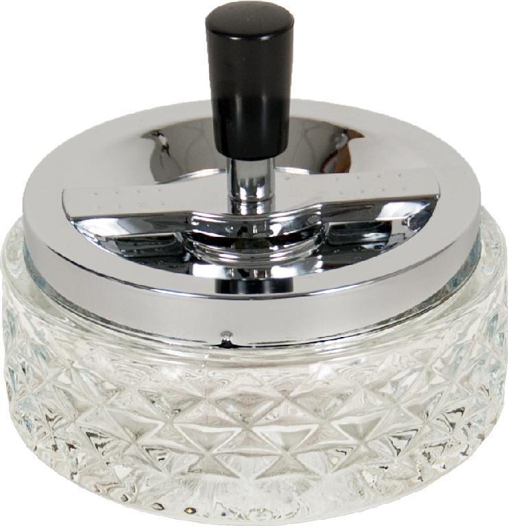 Glass Spinning Ashtrays | 4.75 Inch by Smoke Drop | Buddy Brandz
