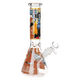 Load image into Gallery viewer, One Treasure Beaker Glass Water Pipe | 10.25" | 14mm F by Smoke Drop - view 4 | Buddy Brandz
