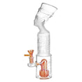 Cargar la imagen en la vista de la galería, Pharoah Head Frosted Glass Water Pipe - 11.5" / 14mm F by Smoke Drop | Buddy Brandz
