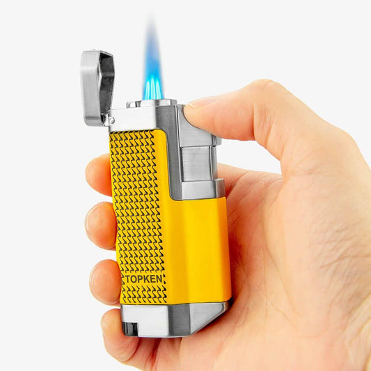 Yellow Jet Torch Lighter - alternate view | Buddy Brandz