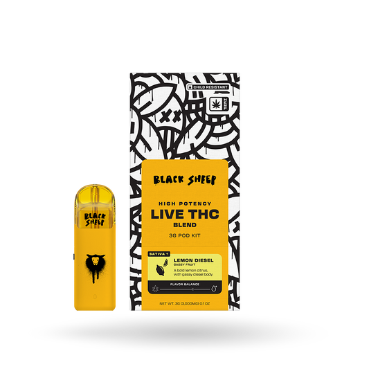 Live THCa Blend Pod Starter Kit: Lemon Diesel 3g | Buddy Brandz