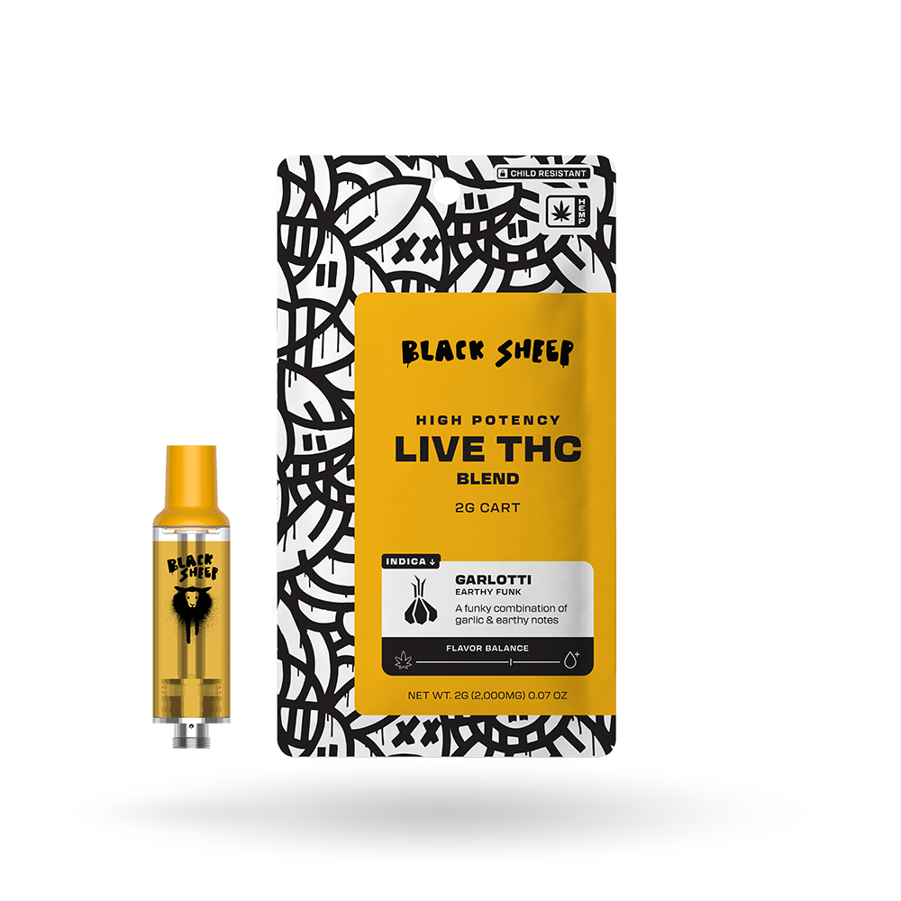 Live THCa Blend Vape Cartridge: Garlotti 2g