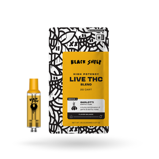 Live THCa Blend Vape Cartridge: Garlotti 2g | Buddy Brandz