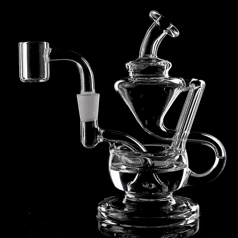 MJ Arsenal Claude Mini Dab Rig by Smoke Drop - view 2 | Buddy Brandz