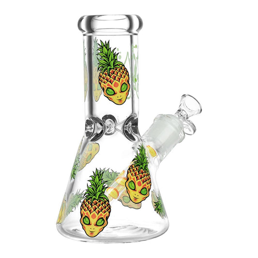 Pulsar Pine alien Design Series Glass Beaker Water Pipe by Smoke Drop - view 2 | Buddy Brandz - alternate view | Buddy Brandz