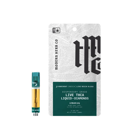 Modern Herb Co Liquid Diamonds THCA Cartridge - 1g 12ct by Smoke Drop - view 2 | Buddy Brandz - alternate view | Buddy Brandz
