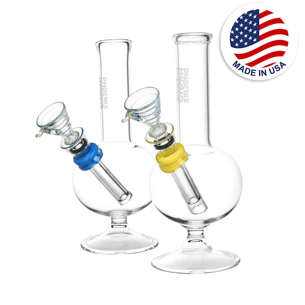 Phoenix Rising Mini Bubble Water Pipe - 6.75"/Colors Vary by Smoke Drop | Buddy Brandz