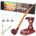 Load image into Gallery viewer, Pulsar Shire Pipes x LoTR SMAUG Pipe & MIDDLE-EARTH Pipe Stand Bundle - 11.5" by Smoke Drop - view 2 | Buddy Brandz
