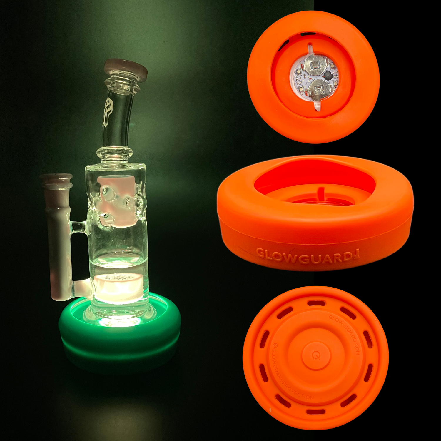 Bong Base Bumper USB Rechargeable 3in-4.25in Bases Silicone Fits Variety of Shapes by Smoke Drop - view 20 | Buddy Brandz