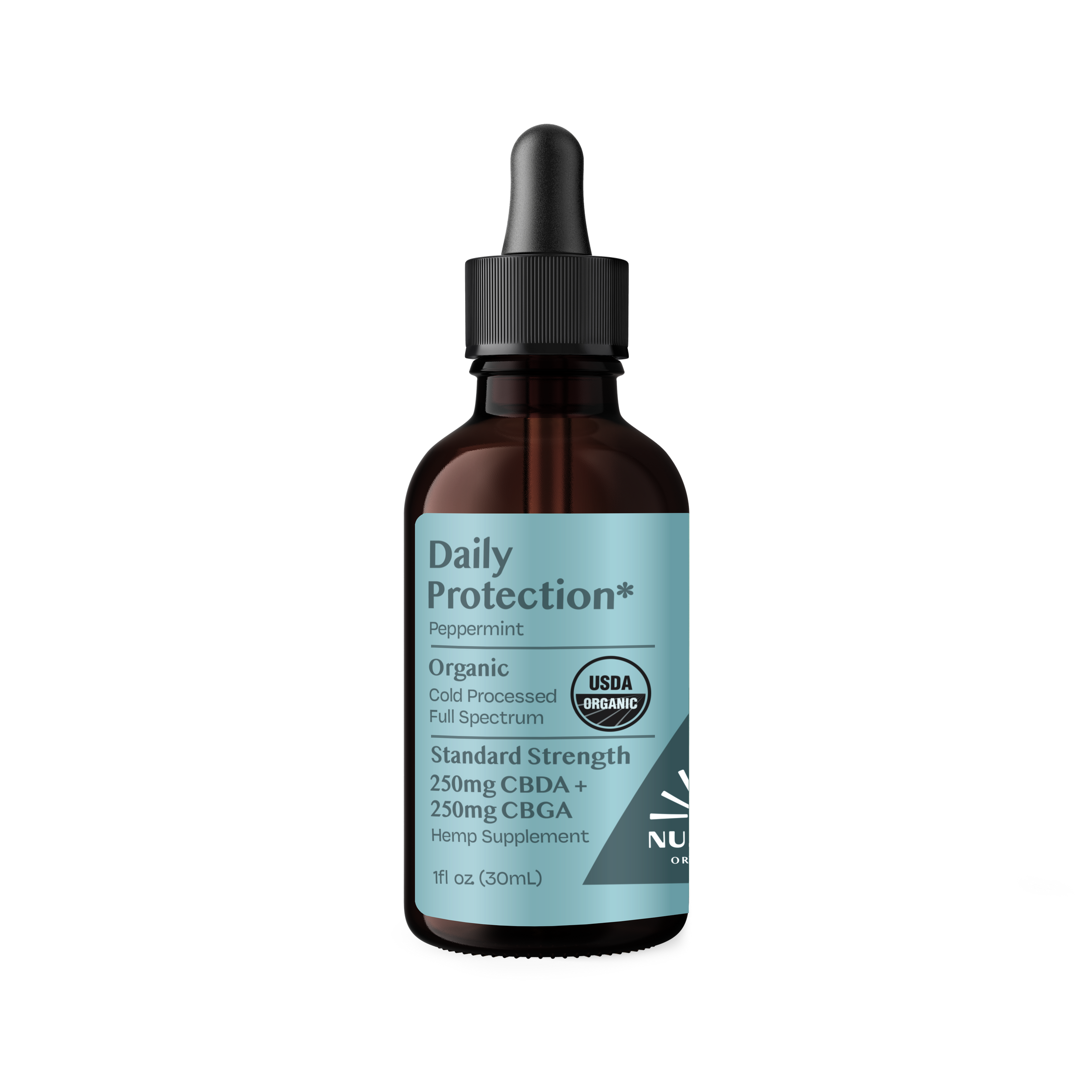 Organic CBGA+CBDA Daily Protection* Drops 250mg+250mg Peppermint by Smoke Drop - view 2 | Buddy Brandz
