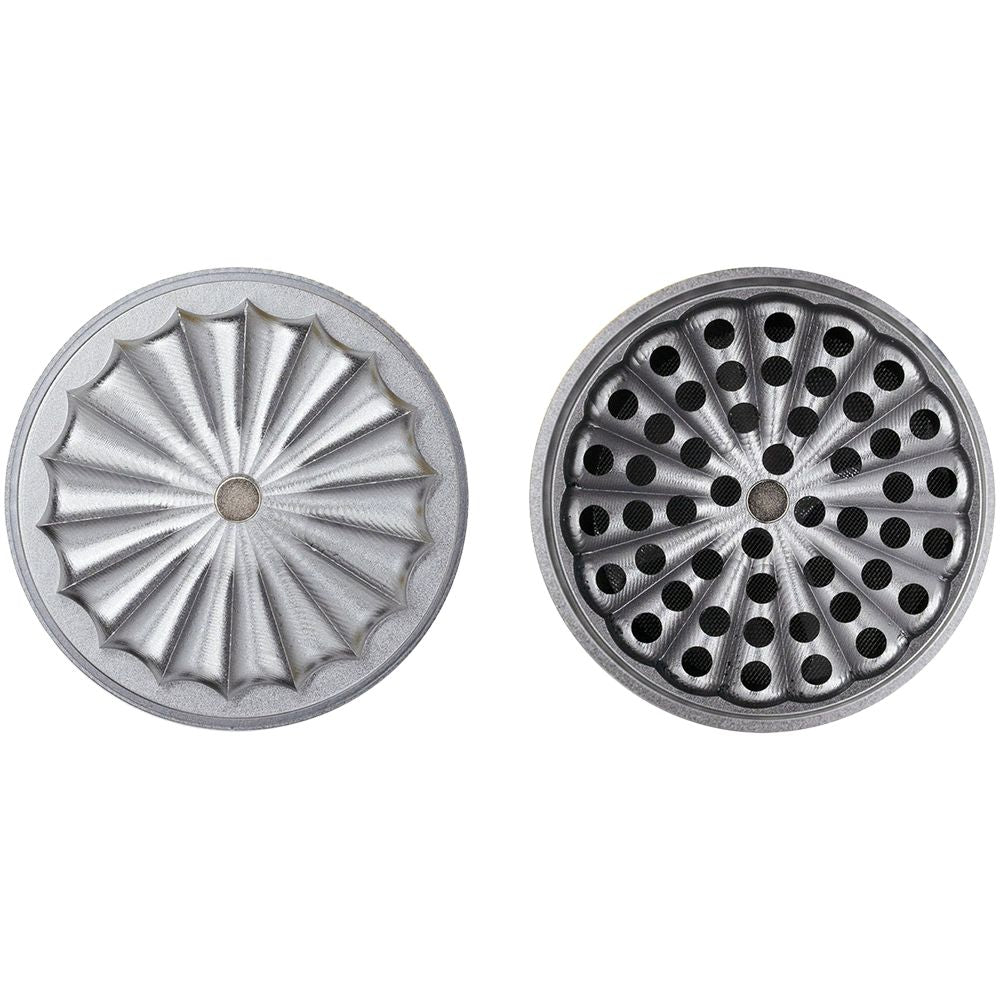 ONGROK Flower Petal Toothless Aluminum Storage Grinder | 5pc by Smoke Drop - view 19 | Buddy Brandz