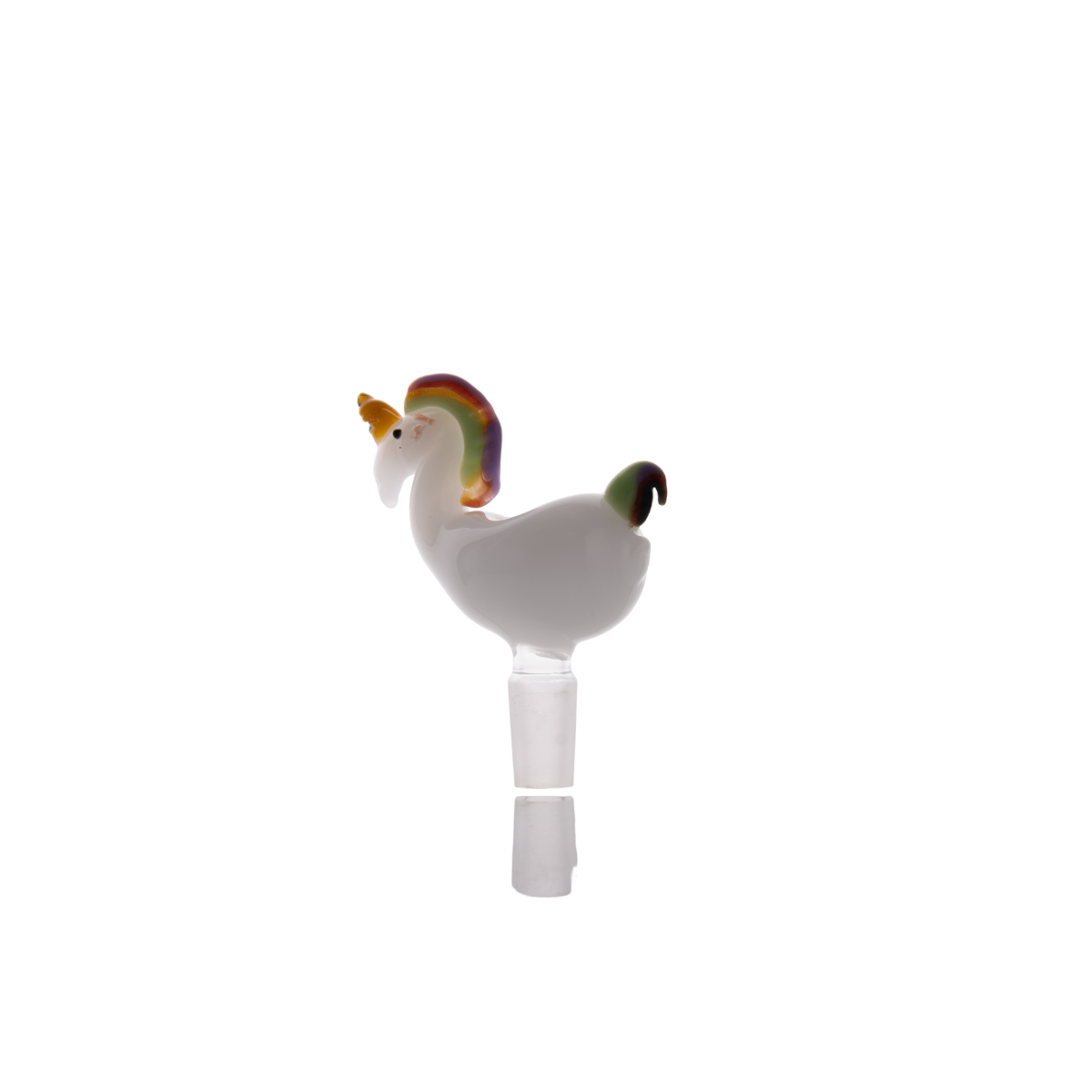 Heady Unicorn Bowl 14mm Male Joint by Smoke Drop - view 3 | Buddy Brandz