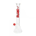 Load image into Gallery viewer, Boost | 17" Red Beaker Base Glass Water Pipe by Smoke Drop | Buddy Brandz

