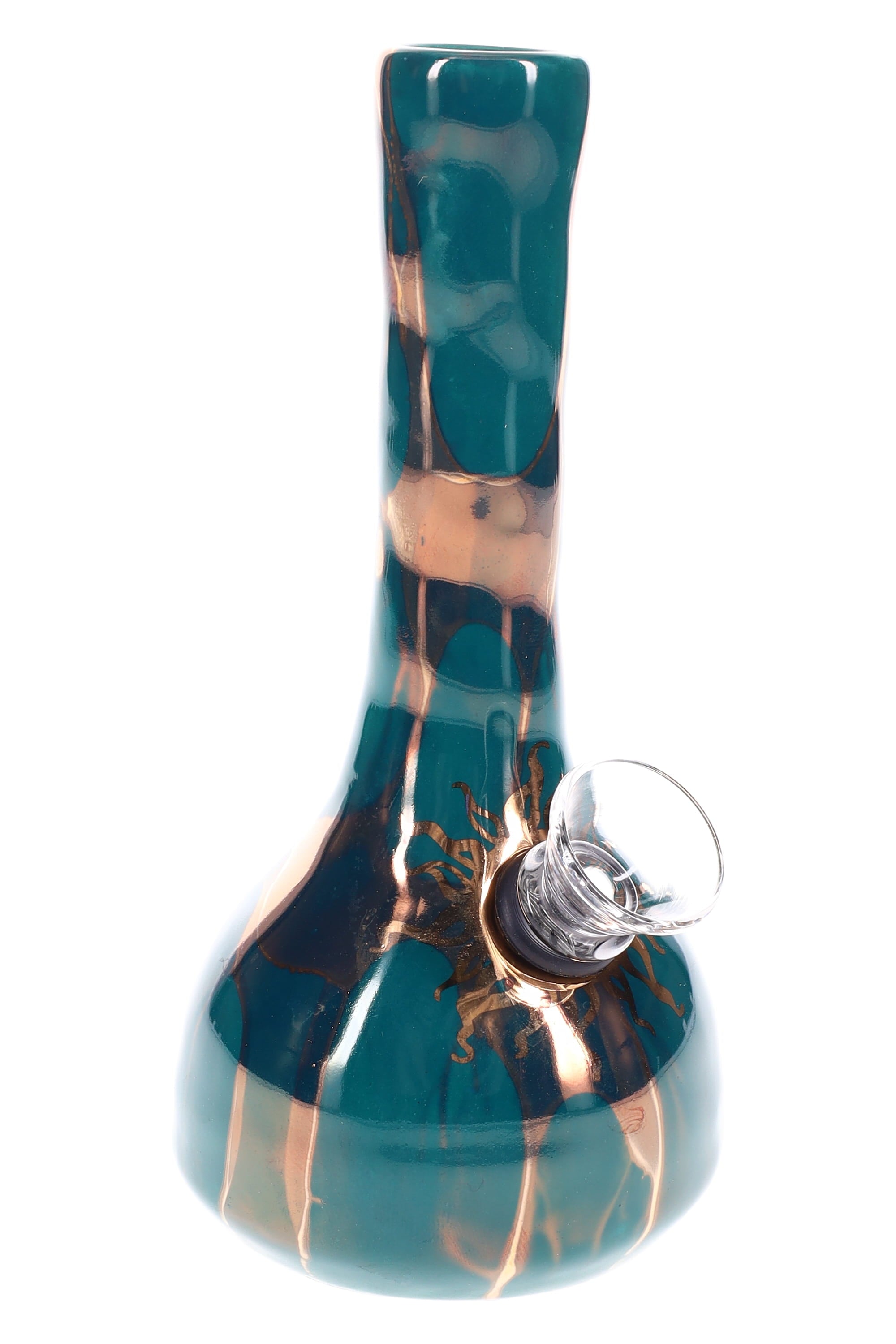 Ancient Creations Ceramics Mini Water Pipe – Made in USA by Smoke Drop - view 2 | Buddy Brandz