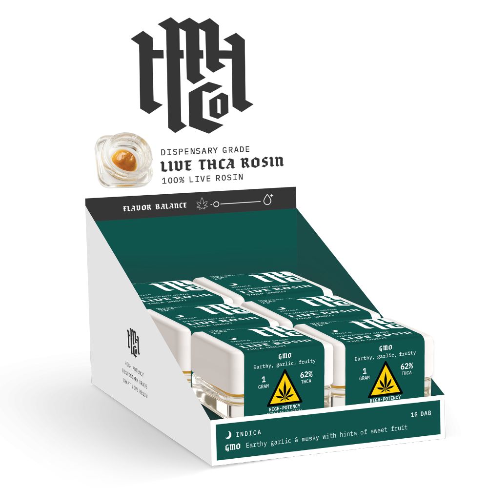 Modern Herb Co Dispensary Grade Live Rosin THCA Uncut Dabs | 1g | 6ct Display