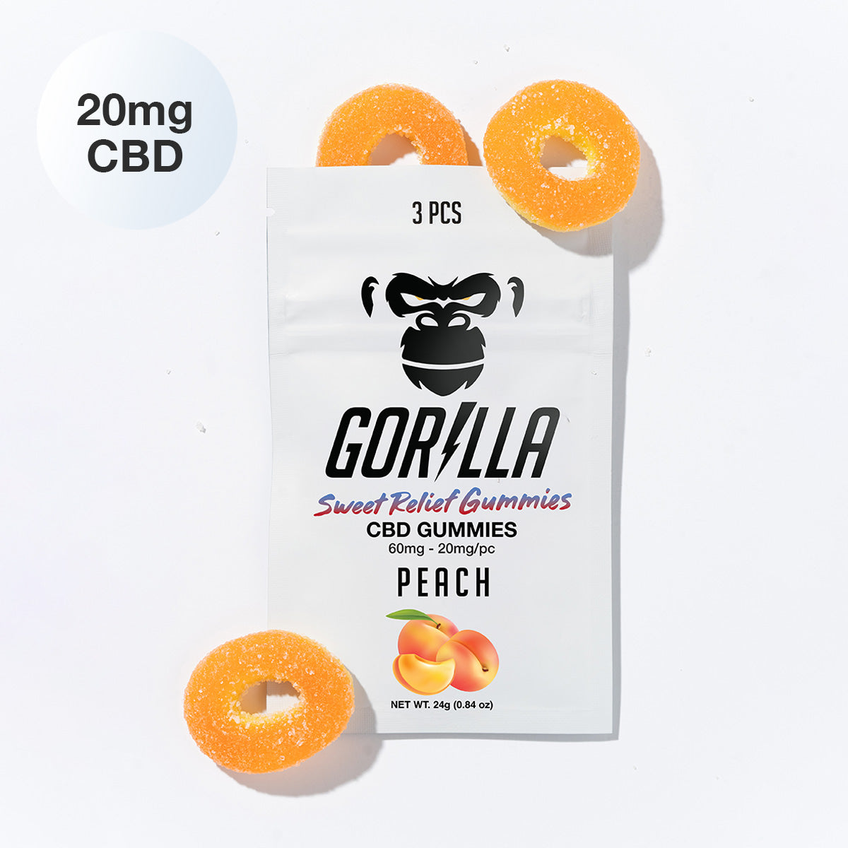 CBD Gummies - 20MG (3pc) by Smoke Drop - view 8 | Buddy Brandz