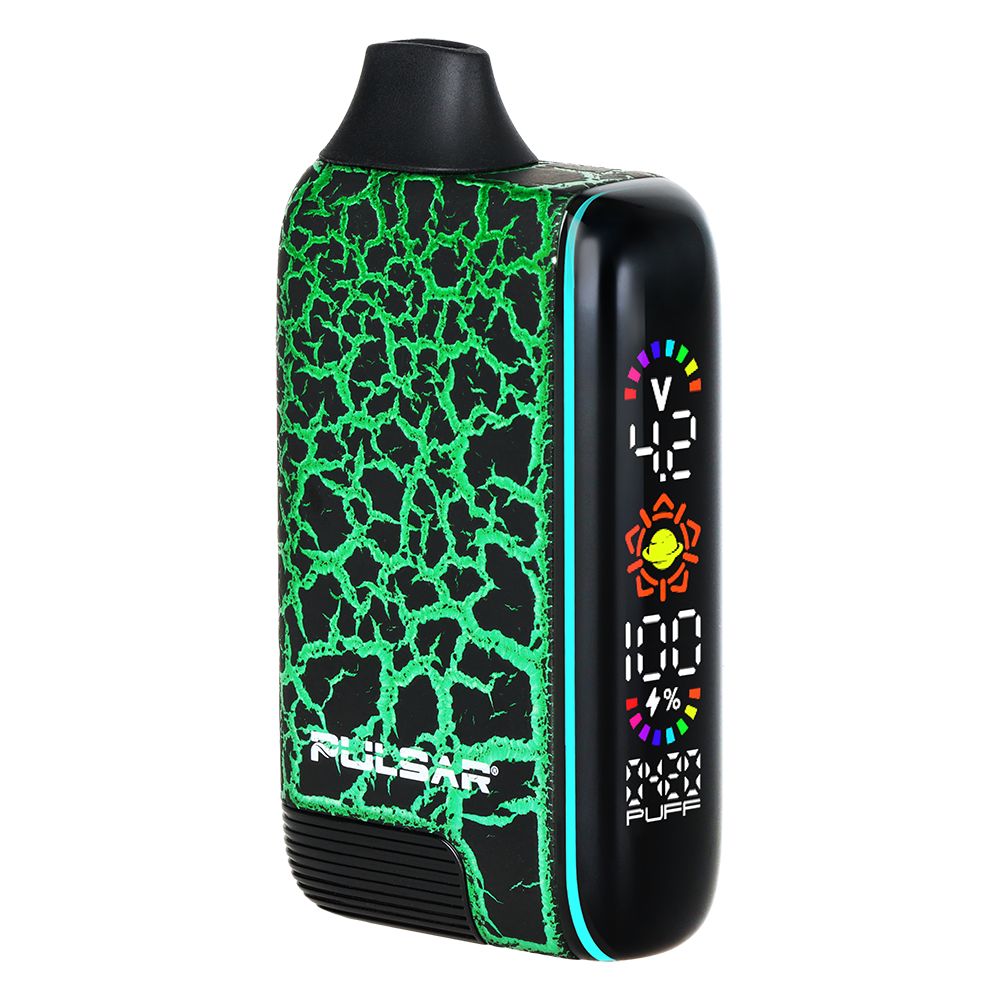 Pulsar 510 DL 5.0 Precision Voltage Control LCD Screen Vape Bar | Crackle Series | 1000mAh by Smoke Drop | Buddy Brandz