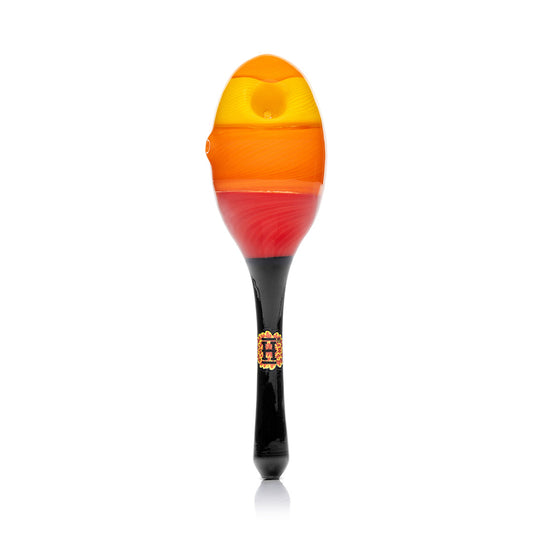 Dia De Los Muertos Maraca Hand Pipe by Smoke Drop - view 2 | Buddy Brandz - alternate view | Buddy Brandz