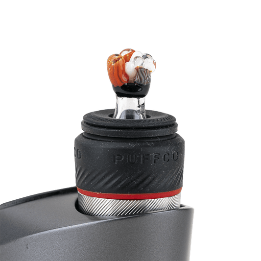 Empire Glassworks Coral PuffCo Peak Pro Glass Ball Cap | Buddy Brandz