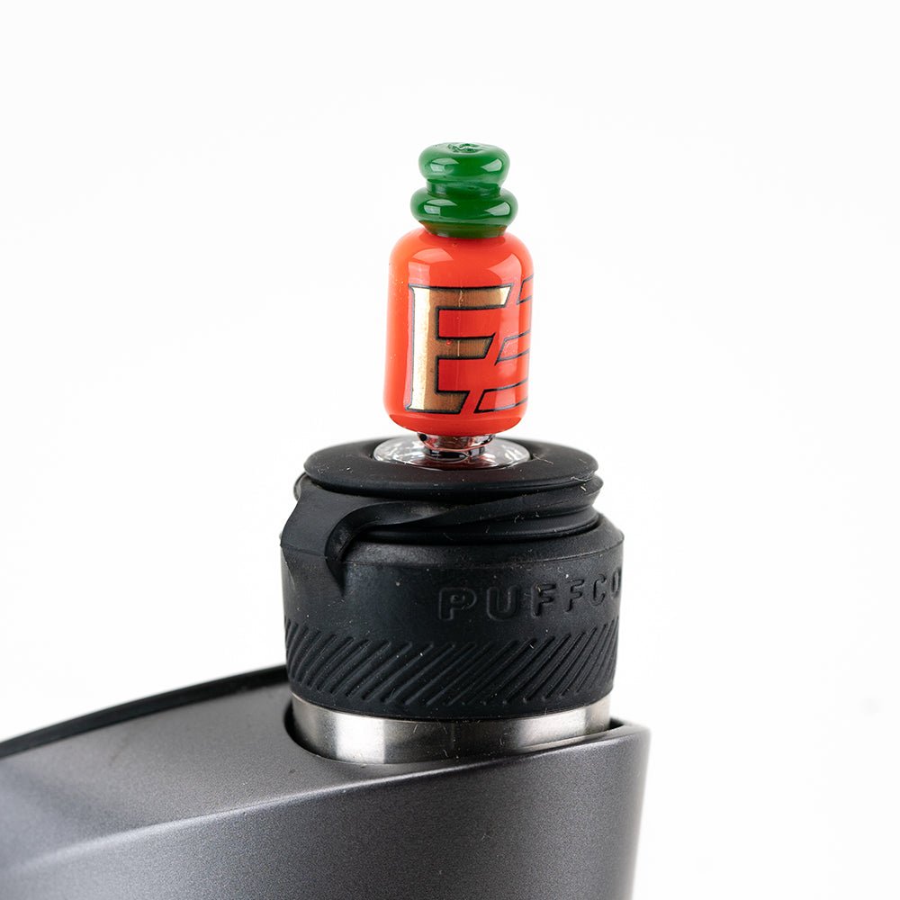 Empire Glassworks Sriracha Bottle Puffco Oculus Glass Carb Cap