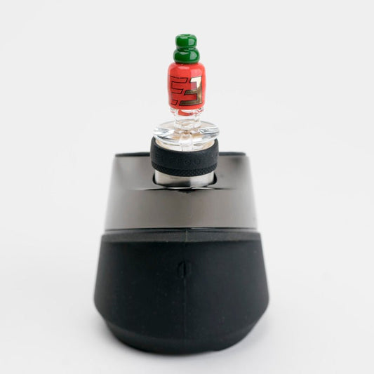 Empire Glassworks Sriracha Bottle Puffco Peak Glass Carb Cap | Buddy Brandz