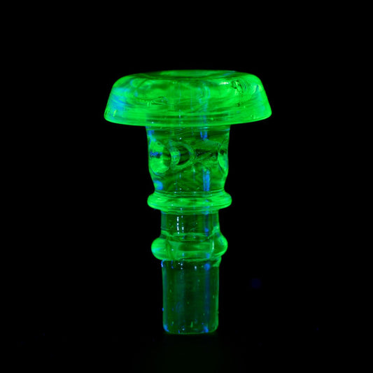 Empire Glassworks PuffCo Peak Pro 3D XL Chamber Glass Joystick Cap - UV Illuminati | Buddy Brandz