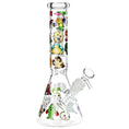 Load image into Gallery viewer, Pocket Monsters Beaker Glass Water Pipe - 10" / 14mm F by Smoke Drop - view 2 | Buddy Brandz
