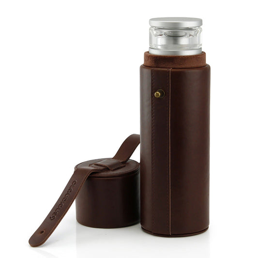 Hydrology9 Leather Carrying Case - Dark Brown by Smoke Drop - view 2 | Buddy Brandz - alternate view | Buddy Brandz