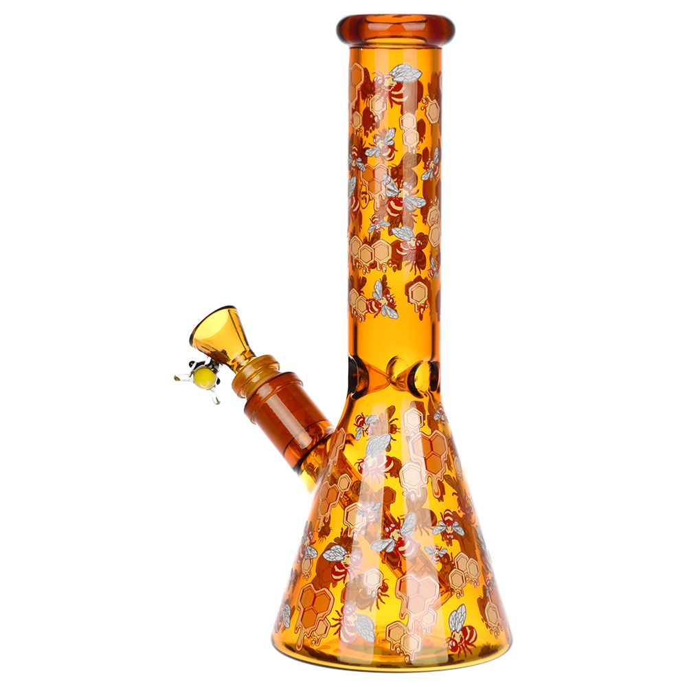Pulsar Greatest Hits Series Glow Beaker / 10" by Smoke Drop - view 4 | Buddy Brandz