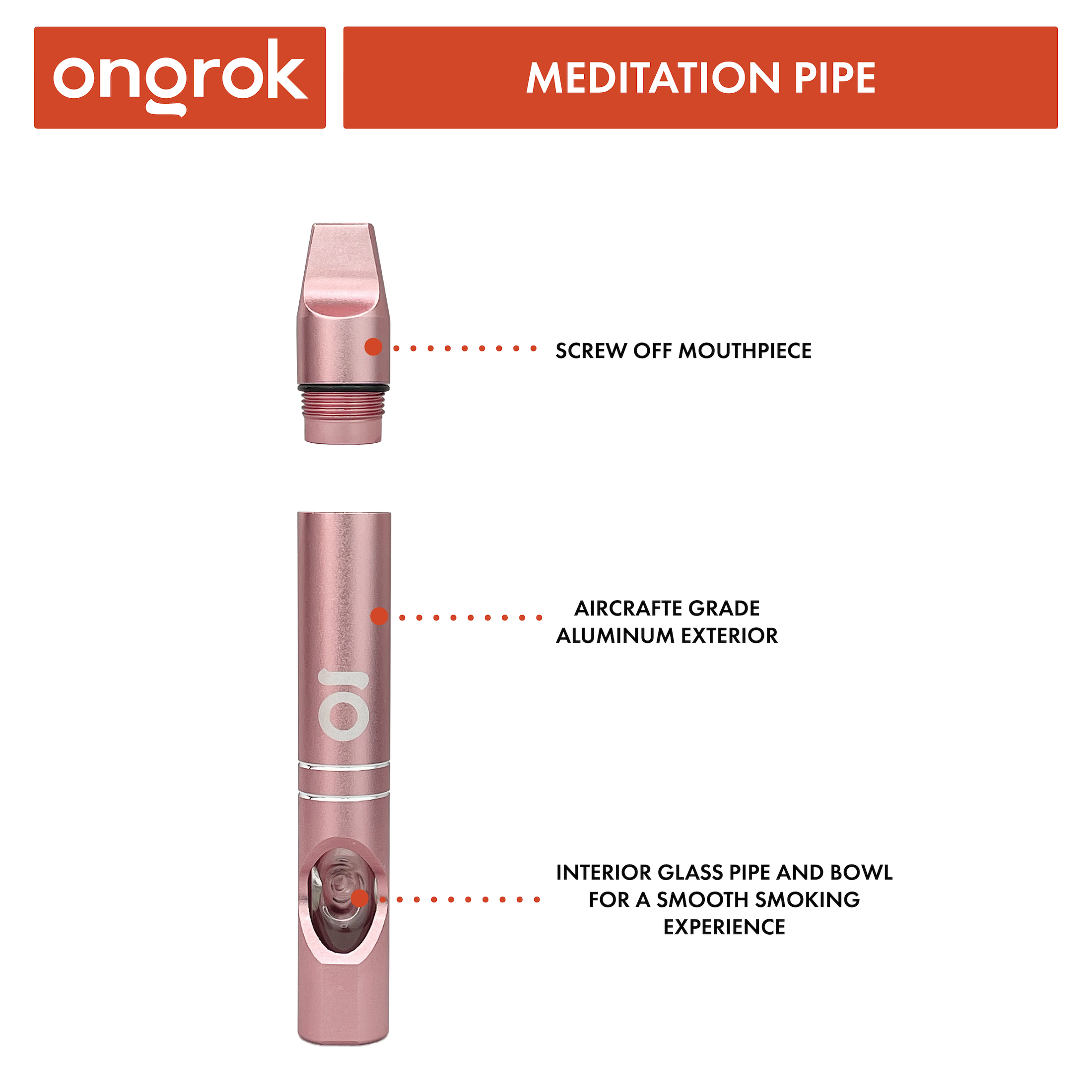 Ongrok Meditation Pipe by Smoke Drop - view 4 | Buddy Brandz